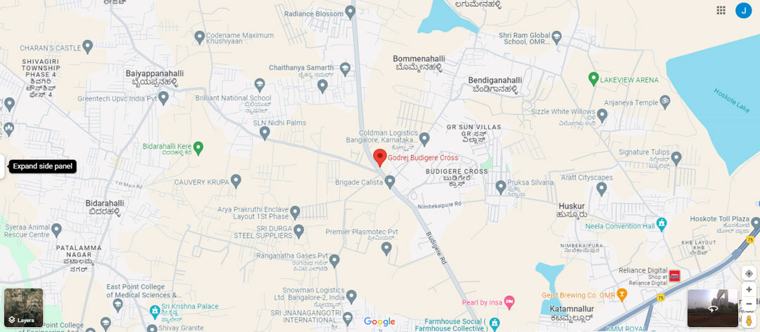 Godrej Woodscapes Location Map